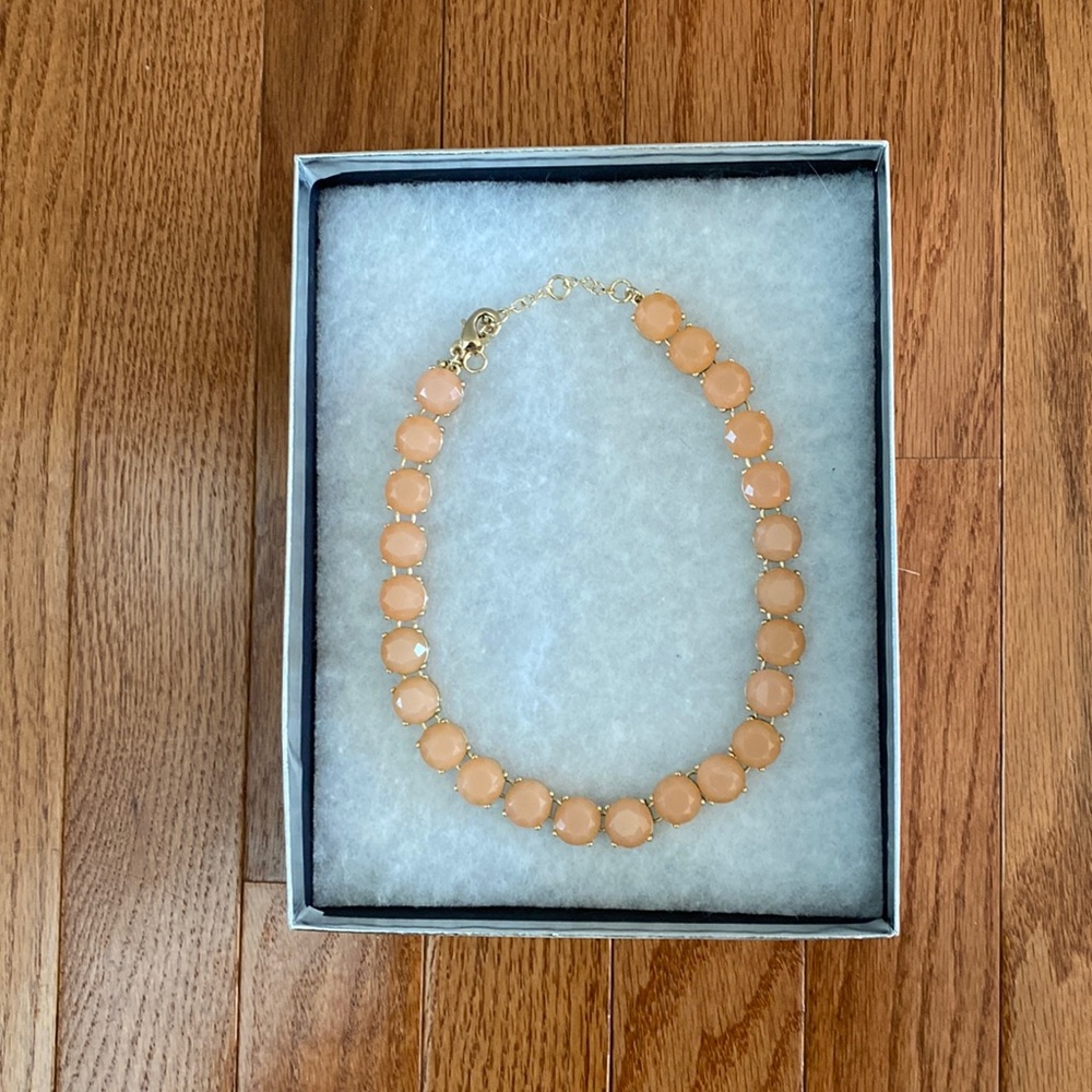 J.Crew peach colored faceted necklace